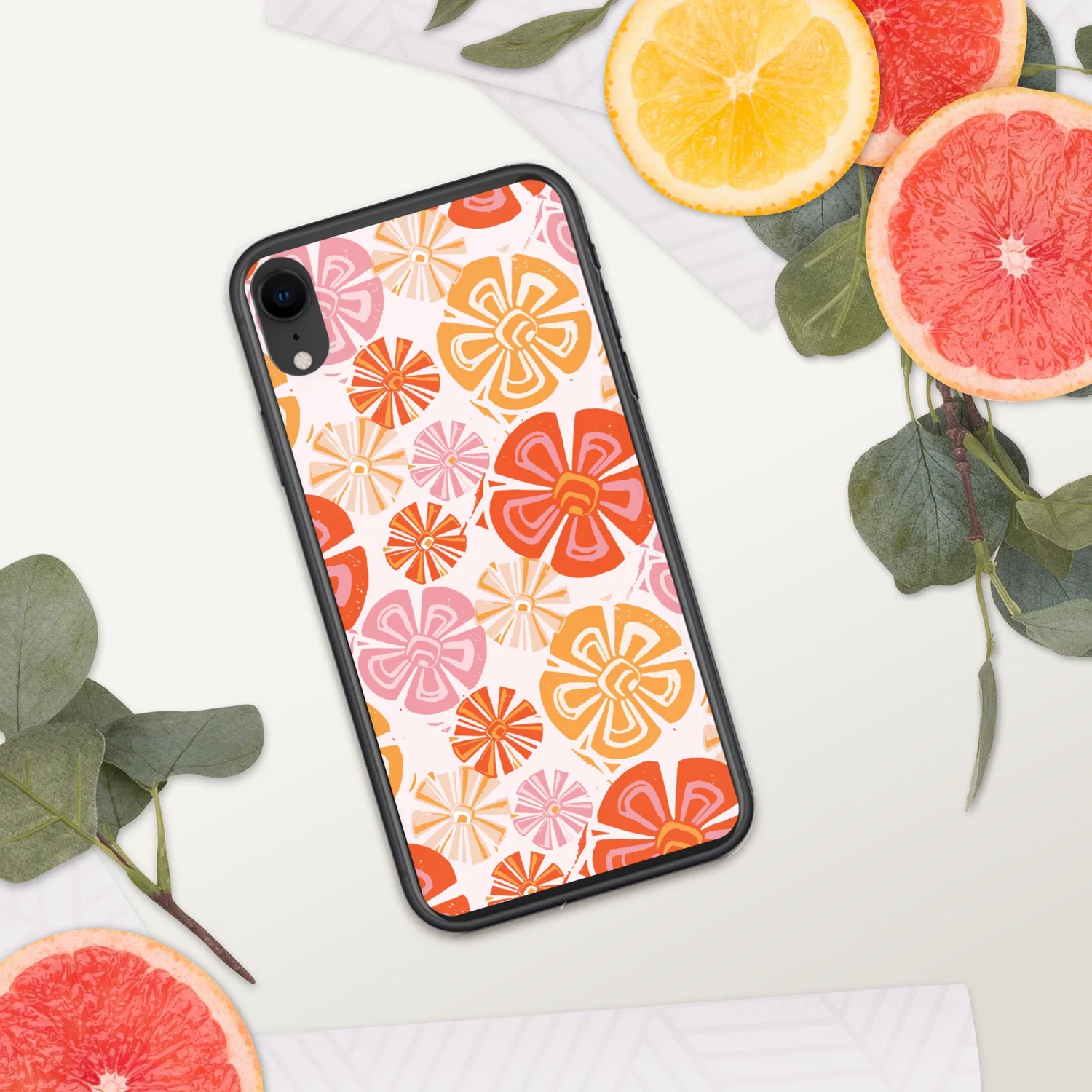 Coral Iphone Flower Case Iphone Xr Coral Iphone Xr With Clear Case
