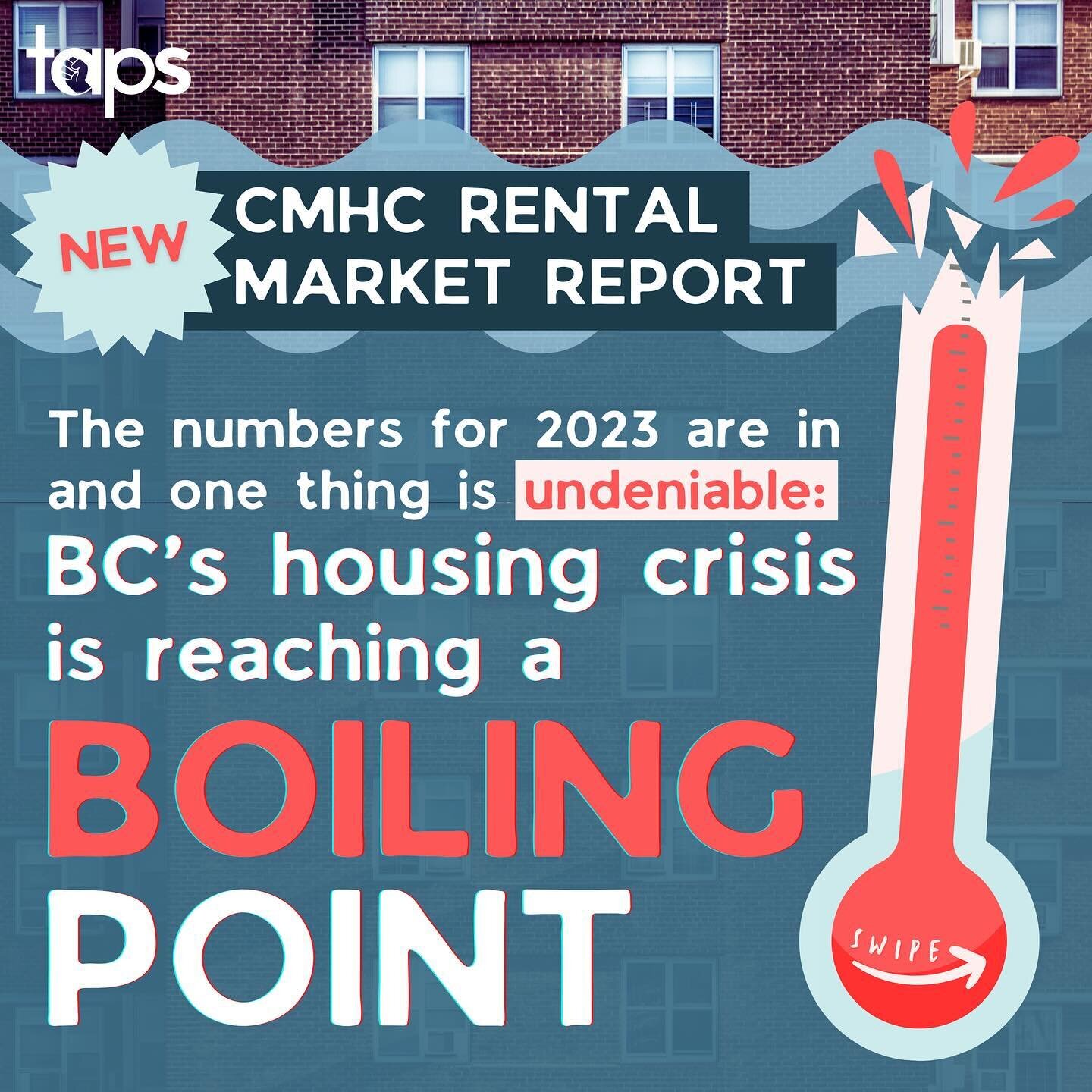 🌡️The latest Rental Market Report is out and the numbers speak for themselves: BC&rsquo;s housing crisis is reaching a boiling point. Not only do this years statistics paint an even bleaker picture of our rental market than last years&rsquo;, the re