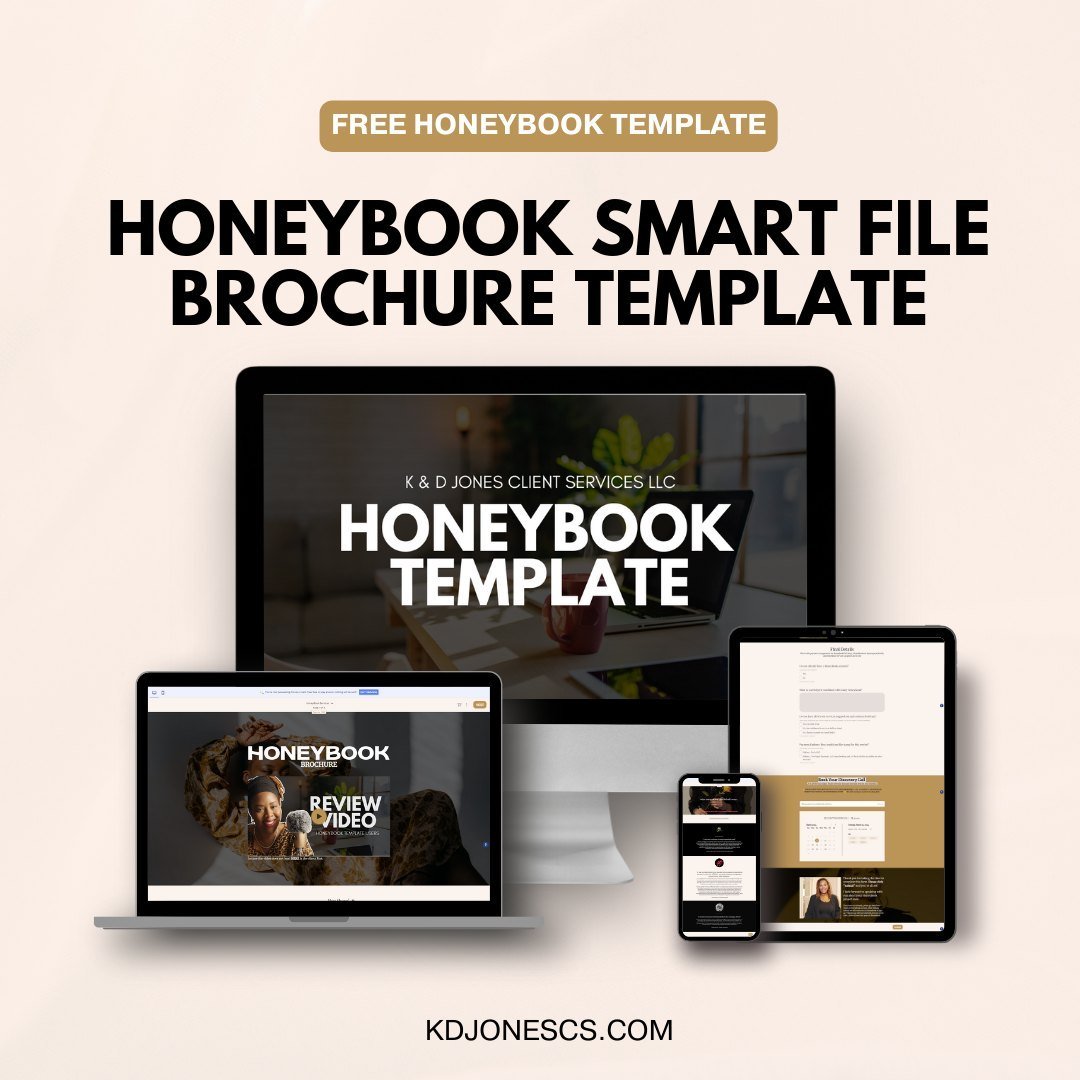 Grab our FREE 3-Page HoneyBook Smart File Brochure. Pages included in this template are a Services page, Testimonial, and Questionnaire &amp; Scheduler.⁠
⁠
🎉COMMENT &quot;HB Template&quot; and I'll send you the direct link or visit our website https