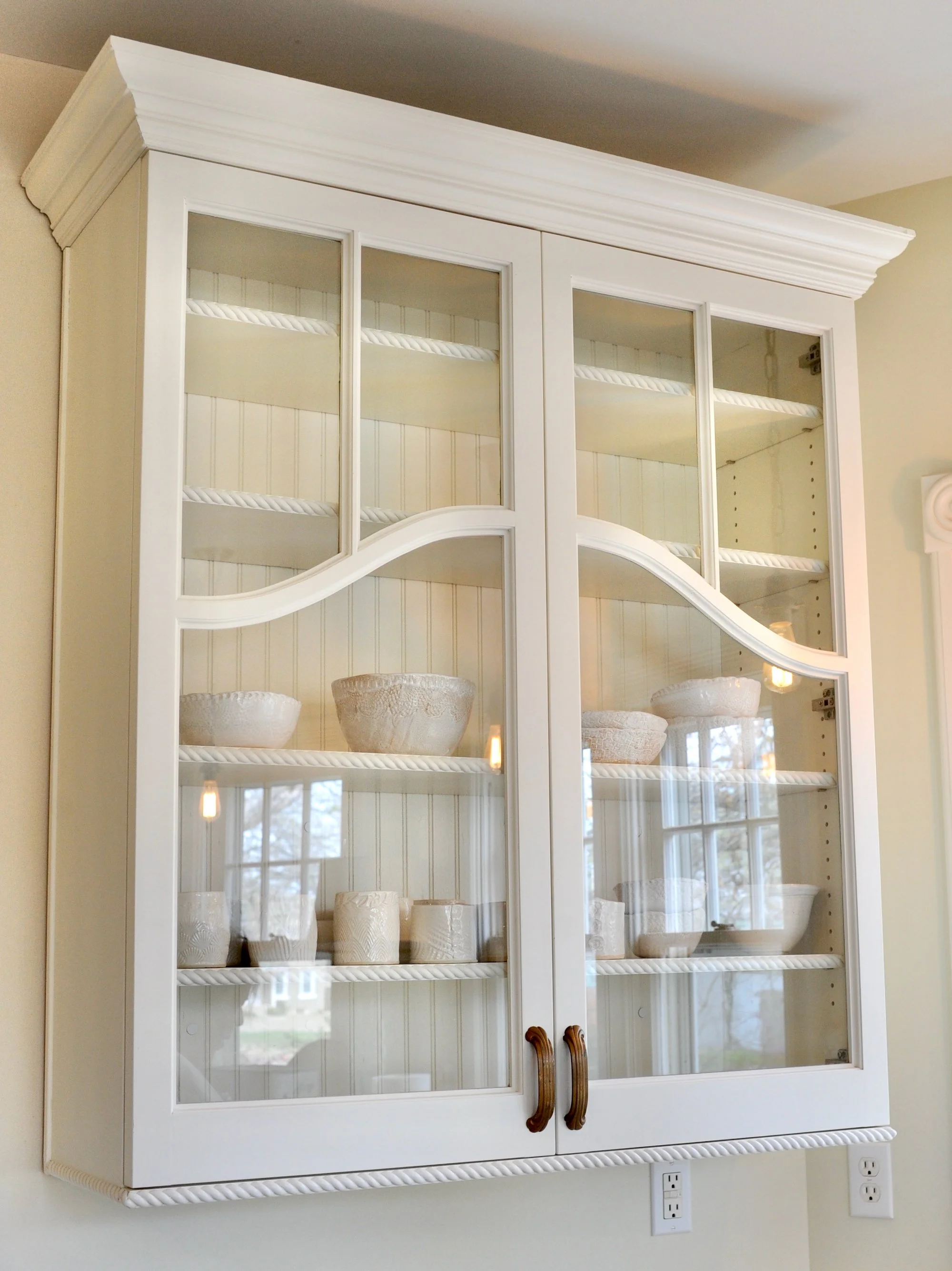 Curved Glass Cabinet