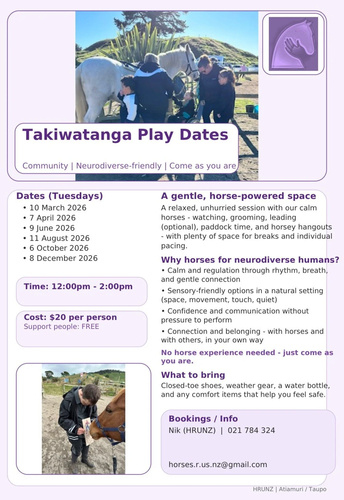 Takiwatanga Play Dates 