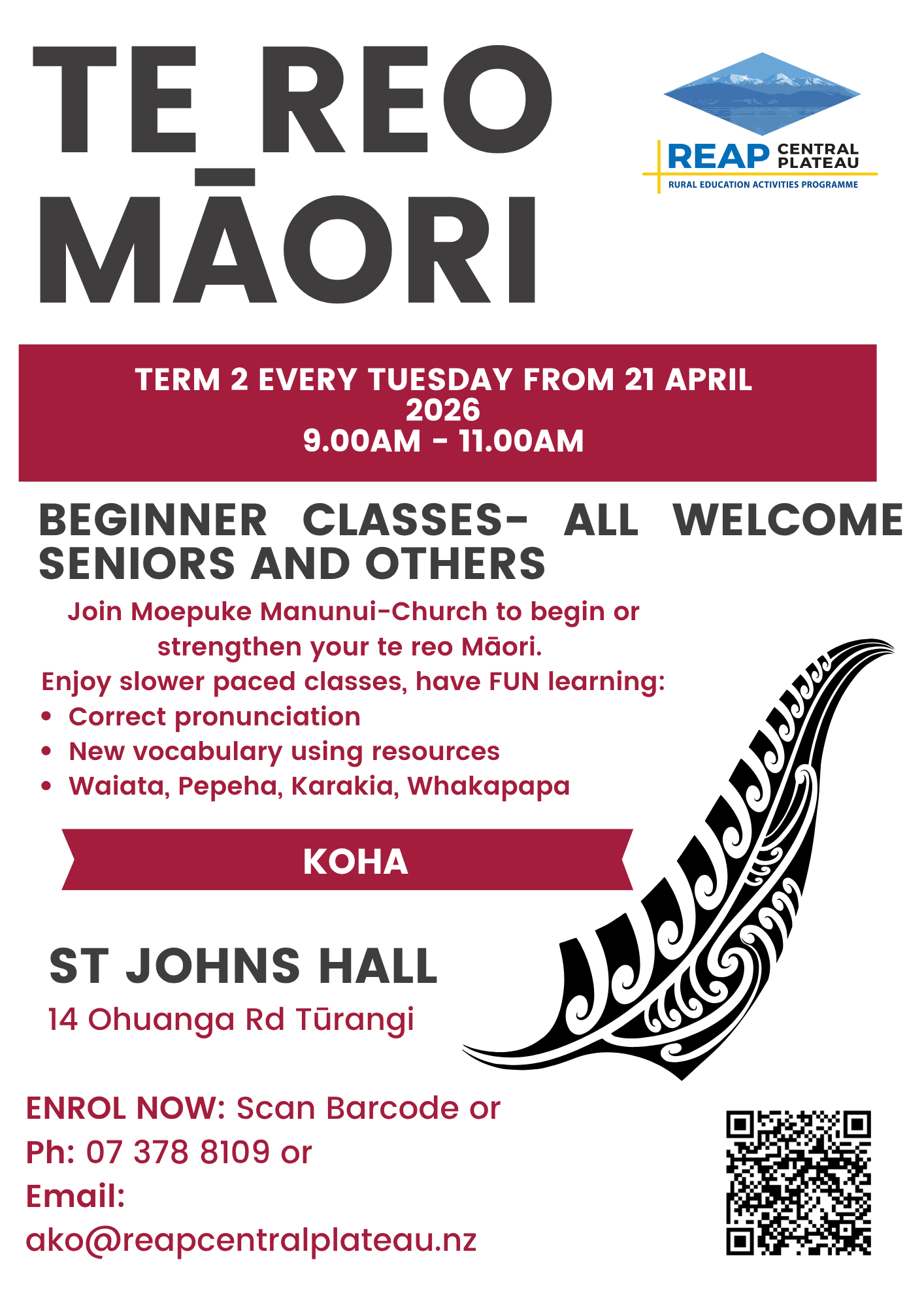 Te Reo Māori- Term 2
