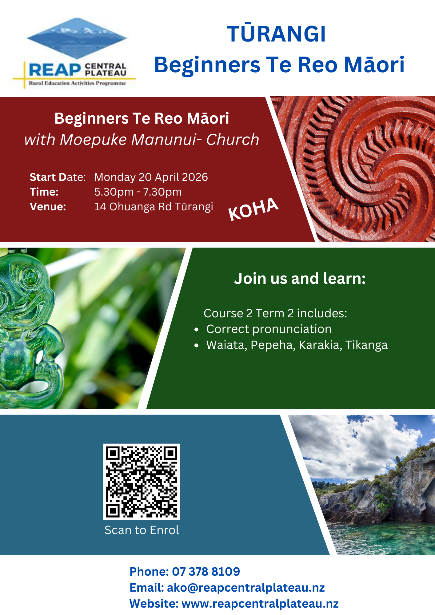 Tūrangi - Beginners Te Reo Māori 