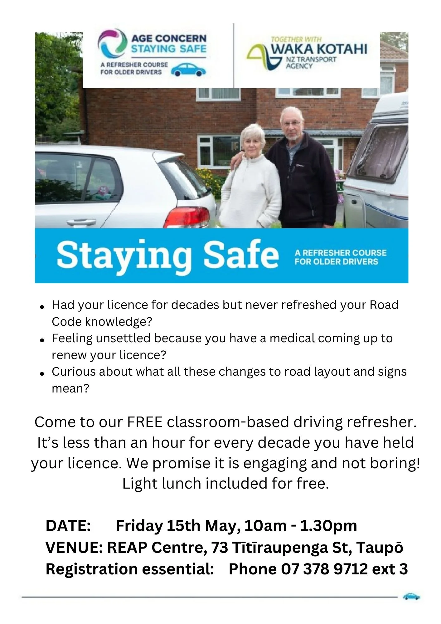 Staying Safe - Driving Refresher course