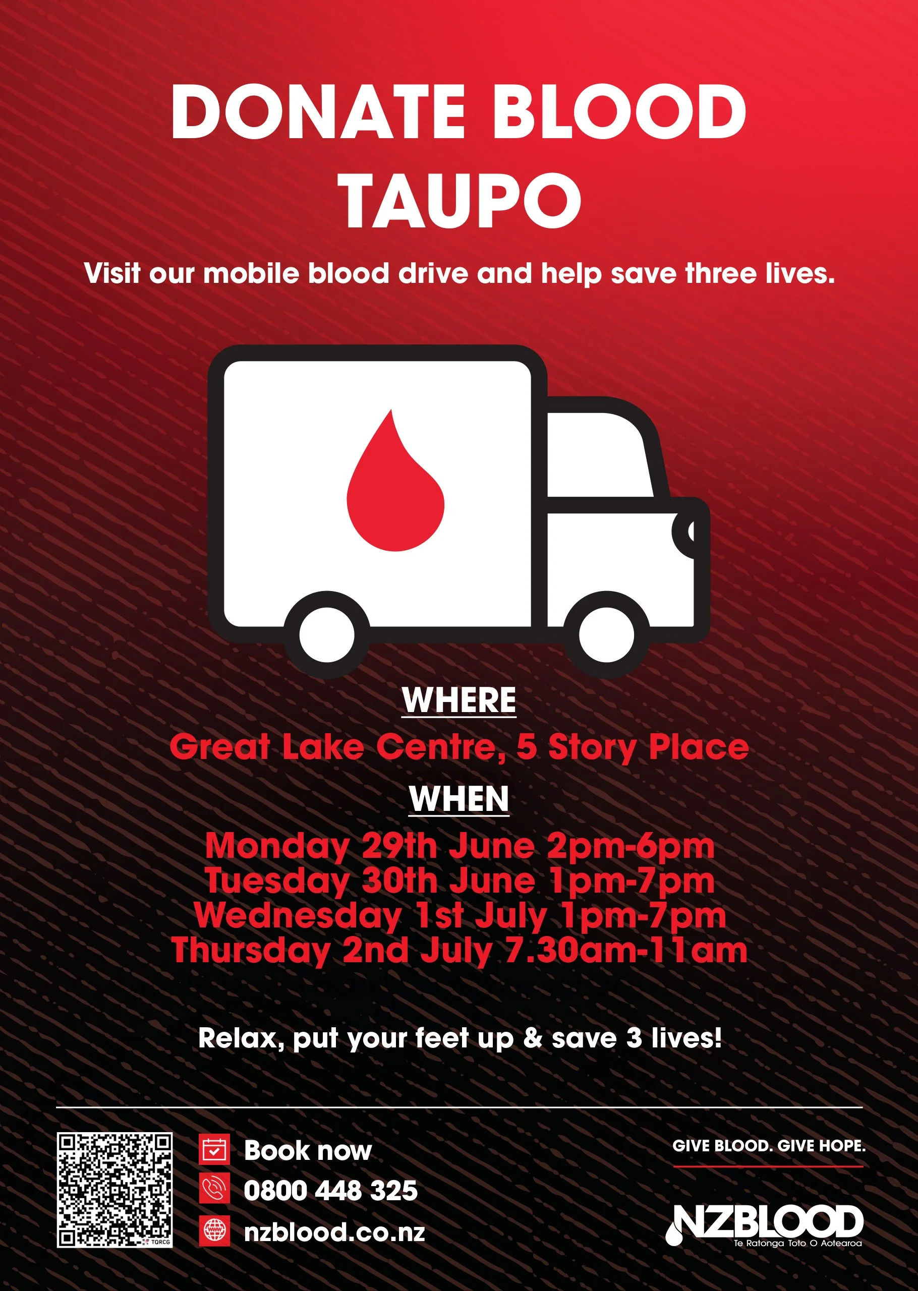 Donate Blood Taupō&nbsp;