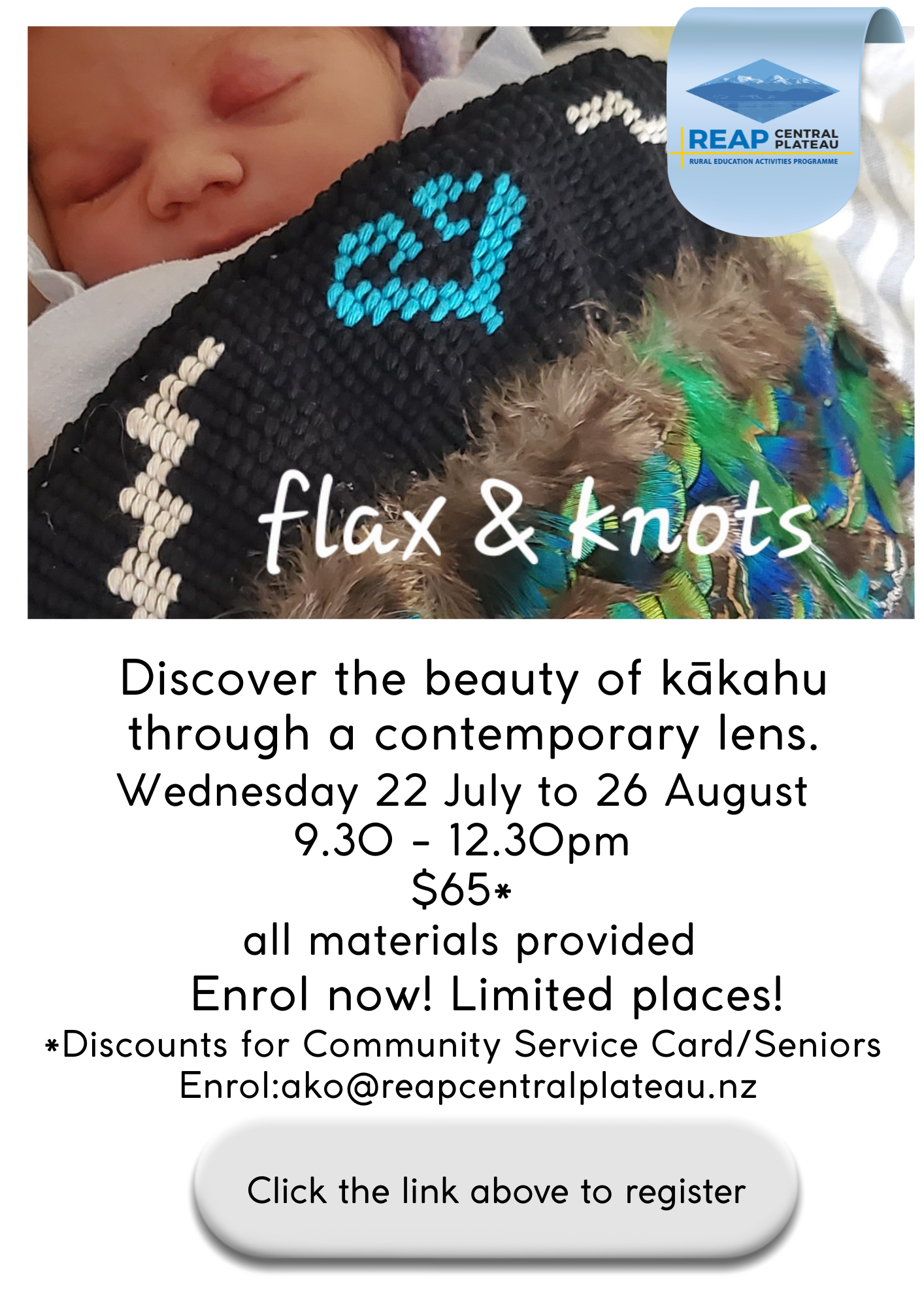 Kākahu - Flax &amp; Knots - 22nd July - 26th August