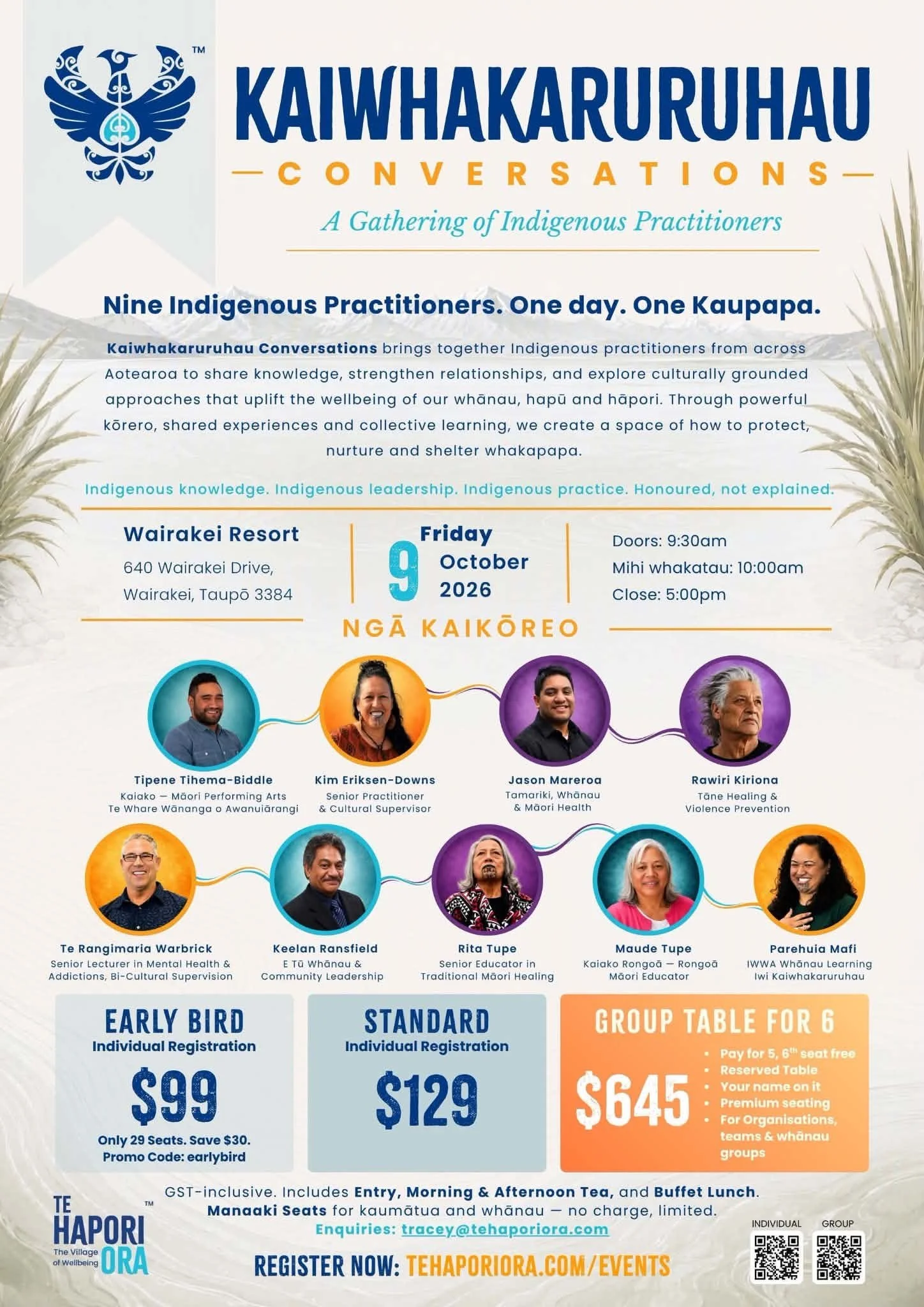 Kaiwhakaruruhau Conversations - 9th October