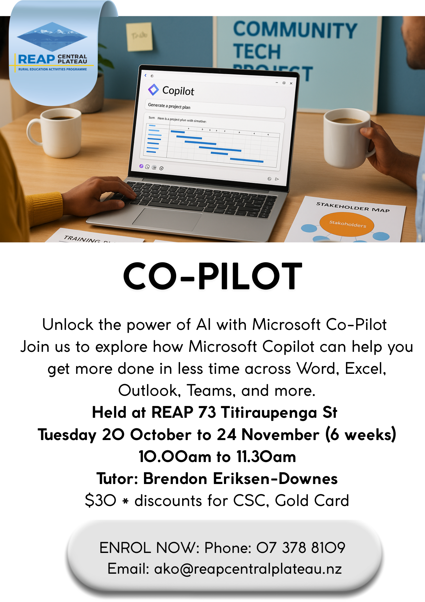 Unlock the power of AI with Microsoft Co-Pilot Workshop - 20th October to 24th November