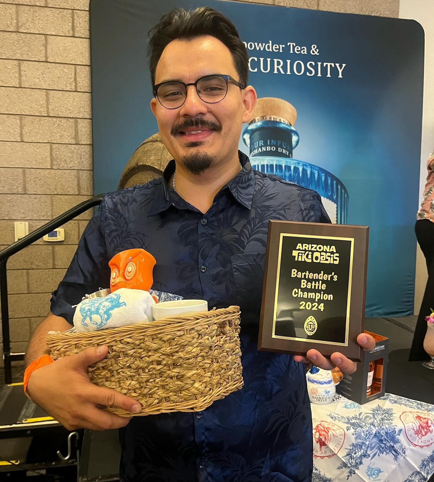 Ricky Cubillos is our Winner of our 2024 Arizona Tiki Oasis Bartender Battle. 

Ricky was representing Platform 18.

Congratulations on your win! 

Co-Sponsored by Tanduay Rum, Real Infused Exotics &amp; Drumshanbo Gunpowder Irish Gin. 

#aztikioasis