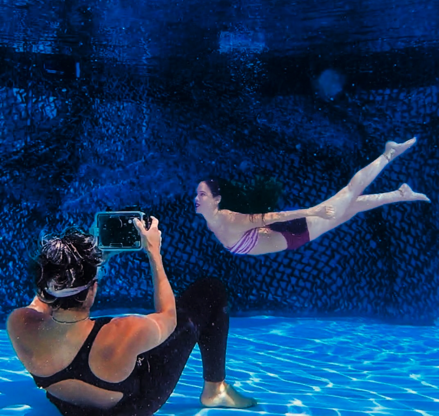 Posing for Photos...Underwater!