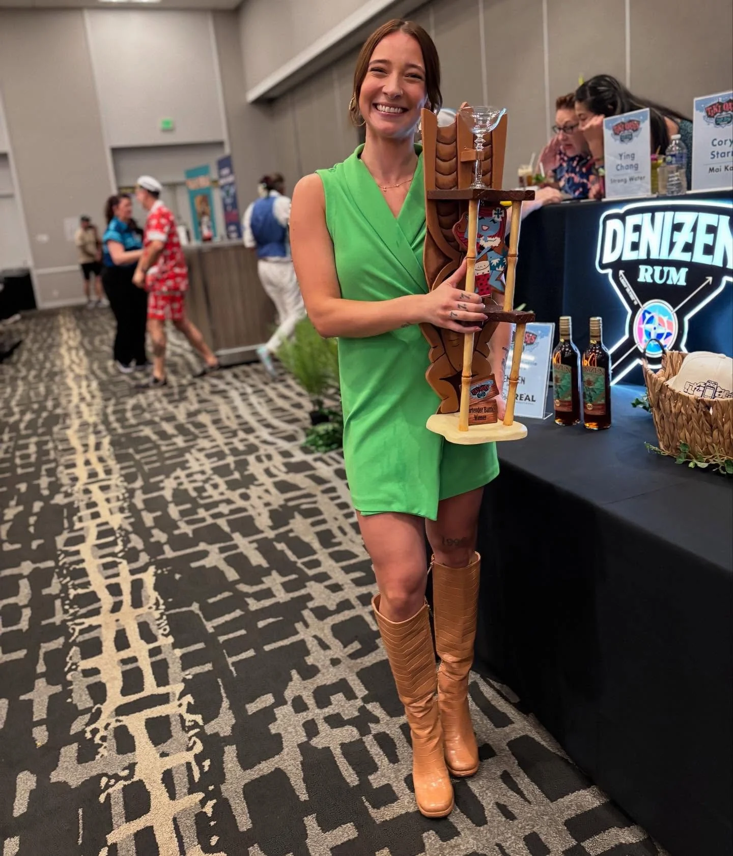 Winner of the 2025 Bartender Battle is Eliza Woodman @elizawoodman 

#tikioasis #tikioasisbartenderbattle #tikio #womenbartenders