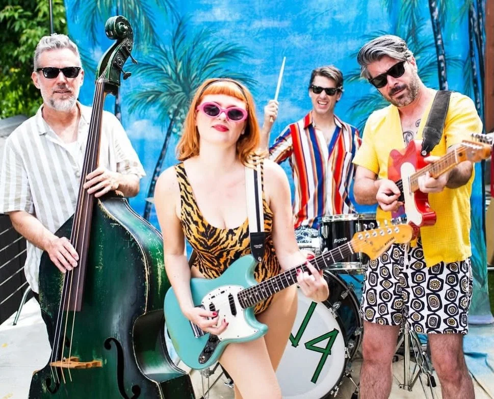 ⚡️💚⚡️🩵⚡️💙⚡️Arizona Tiki Oasis Band Spotlight for Friday night: The What Four ⚡️💚⚡️🩵⚡️💙⚡️

The What Four? Why Not! A high-voltage four-piece rockabilly garage-pop band from Southern California. Blending 60s girl-group harmonies with gritty guita