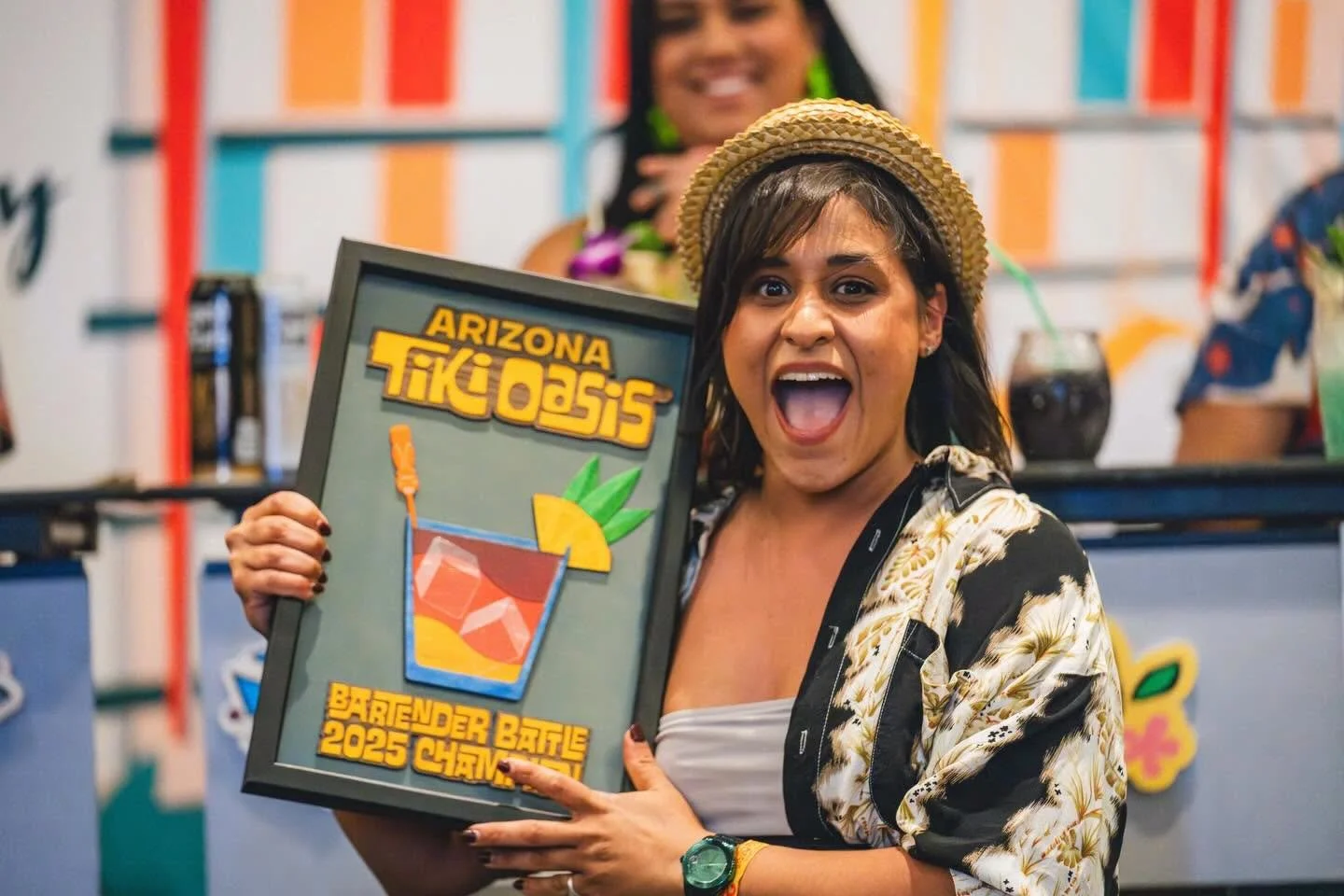 The Bartender Battle is always a fun event. 

A couple of tickets will be available at the door. 

Last years winner Crystal Rios @bubarivers 

#bartenderbattle #aztikioasis #tikidrinks