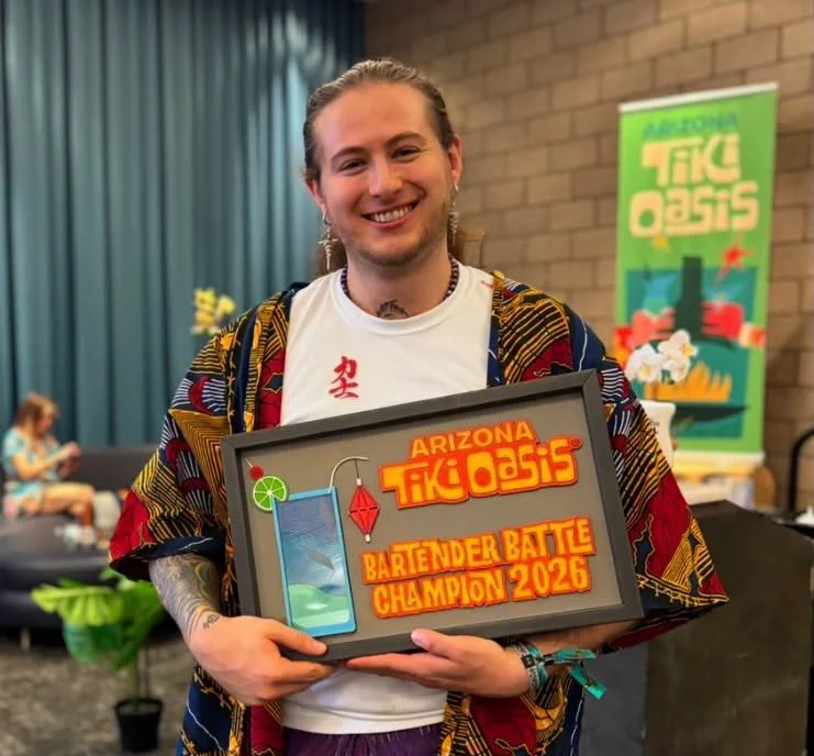 Congratulations to our 2026 Tiki Oasis Bartender Battle winner&hellip;Matthew Crisp! @crispy_cocktails 

Thank you to our sponsors 
@planterayrum 
@monymuskplantation 
@real_infused_exotics 

Thank you to our co-hosts 
@tikkinicky 
@_captaindavid_ 

