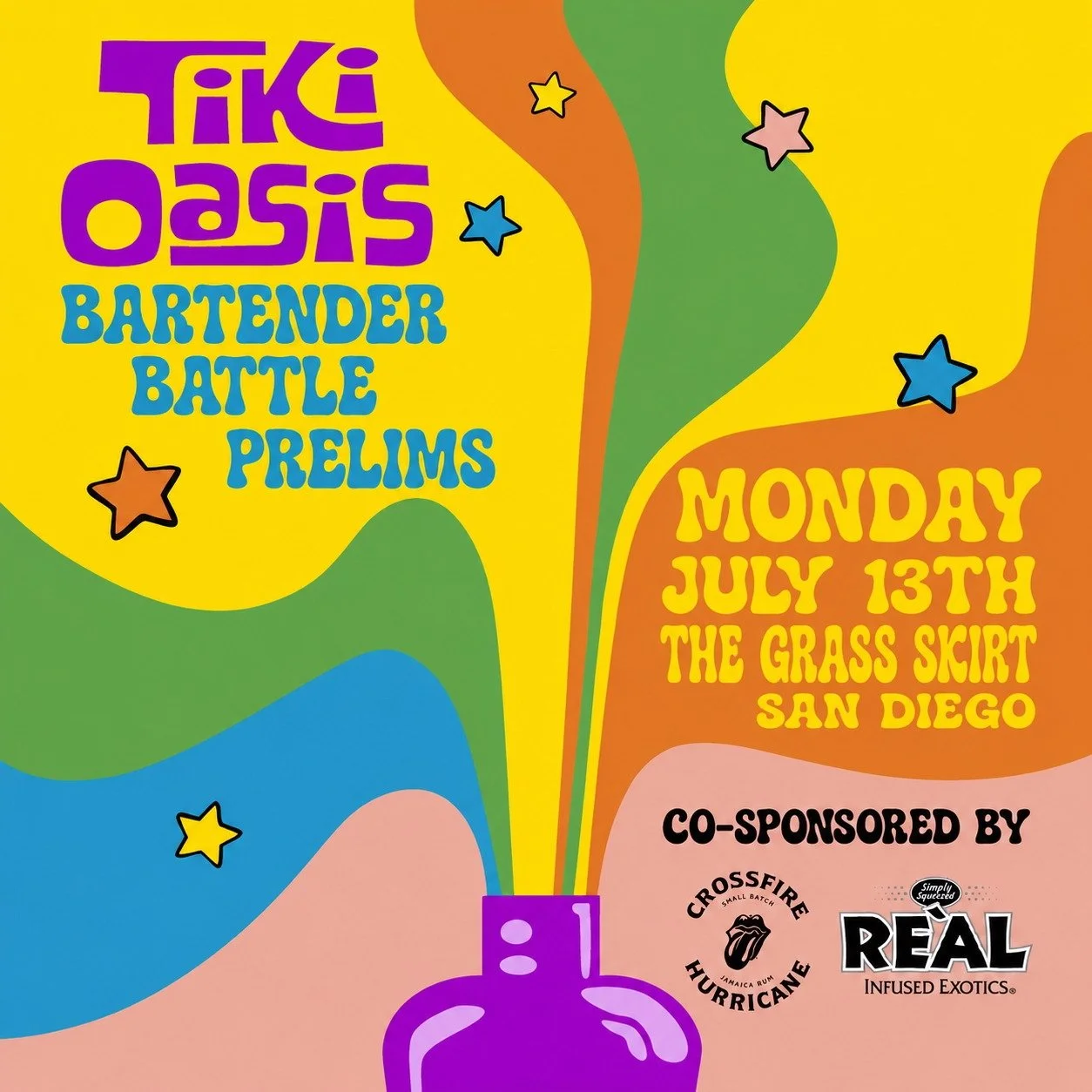 San Diego Bartenders APPLY TODAY!
Tiki Oasis 2026 Bartender Battle Prelim
Monday July 13th 4pm-6pm @ Grass Skirt in San Diego

Application: https://tinyurl.com/bartenderbattle2026

Important Dates/ Must be able to be present at Prelims and Battle!
Ap