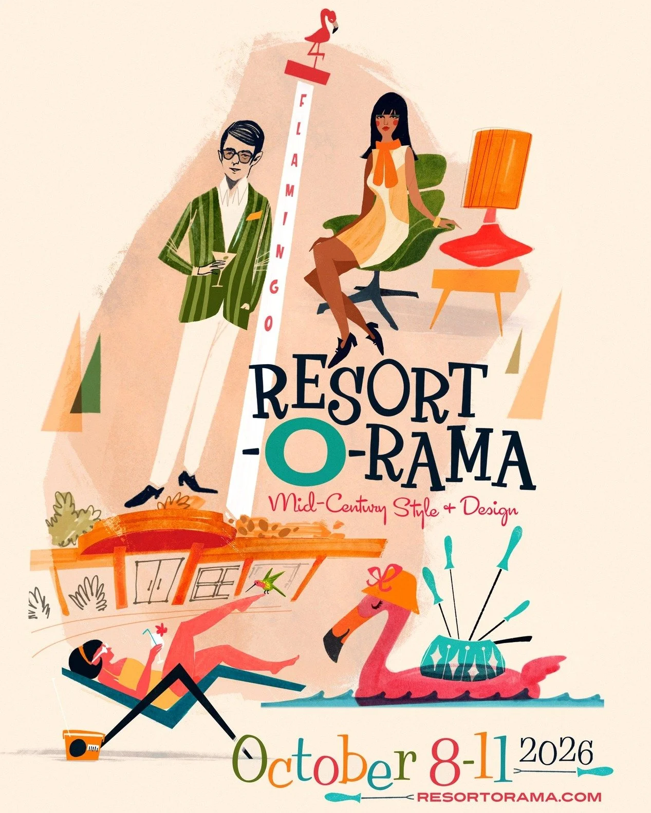The most often ask we get here at Tiki Oasis Headquarters has been
&ldquo;When is the next Resort-O-Rama!?&rdquo;
We are excited to announce&hellip;

🦩Resort-O-Rama is back! 🦩
October 8-11, 2026
Flamingo Resort, Santa Rosa, CA
Resort-O-Rama is a No