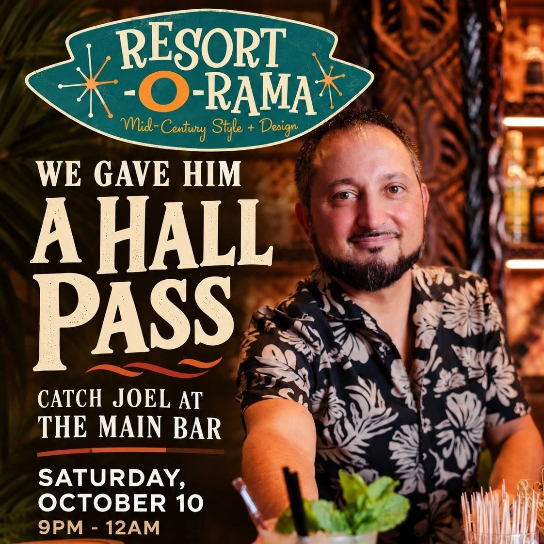 Resort-O-Rama has been the most splendid of weekends!
WOW Day 1 and 2 have been fantastik! See what is in store for Saturday at Resort-O-Rama?!

🦩Schedule for Resort-O-Rama Saturday October 10th 🦩
8am-8:30am: Community Meet-Up (all invited!): Pajam