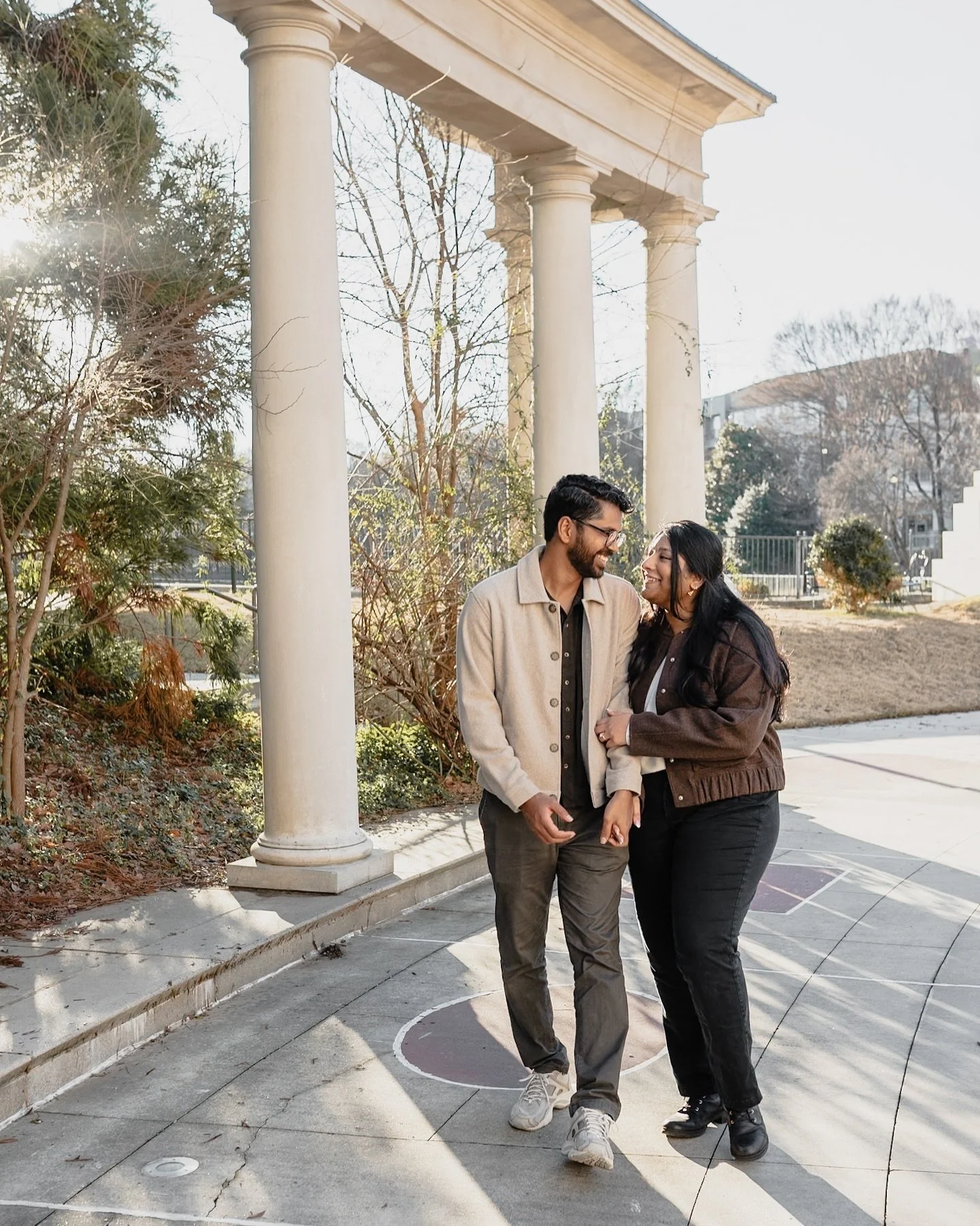 sree &amp; sharanya&rsquo;s engagement shoot part 1 🕊️🤍

.
.
.

#engagement #engagementphotos #photography #atlantaphotographer #desiwedding #desi #atlanta #milleniumgate #proposal