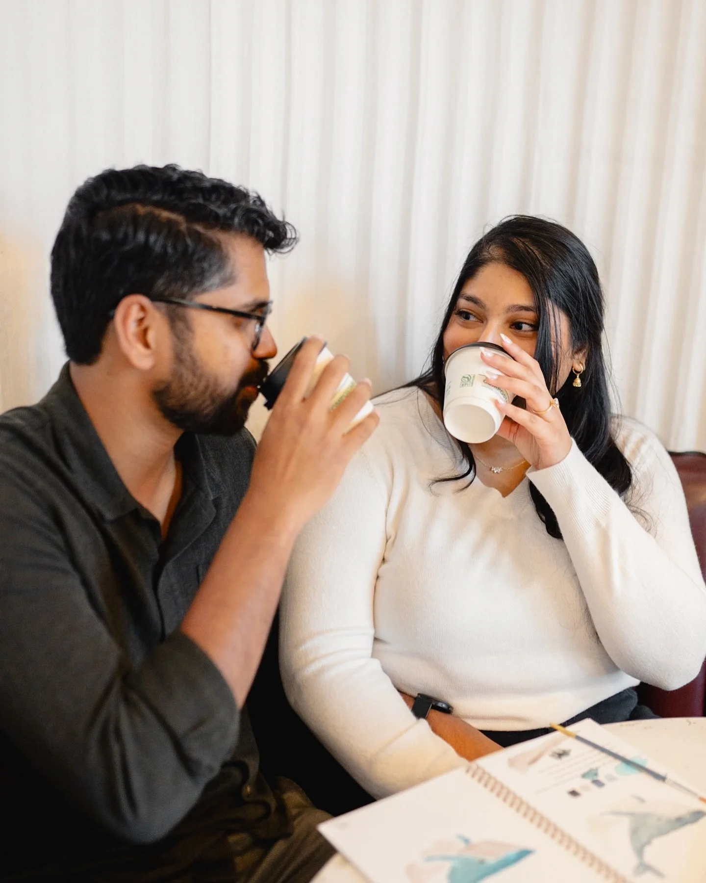 sree &amp; sharanya&rsquo;s engagement shoot part 2 🕊️🤍
.
.
.

#engagement #engagementphotos #photography #atlantaphotographer #desiwedding #desi #atlanta #milleniumgate #proposal