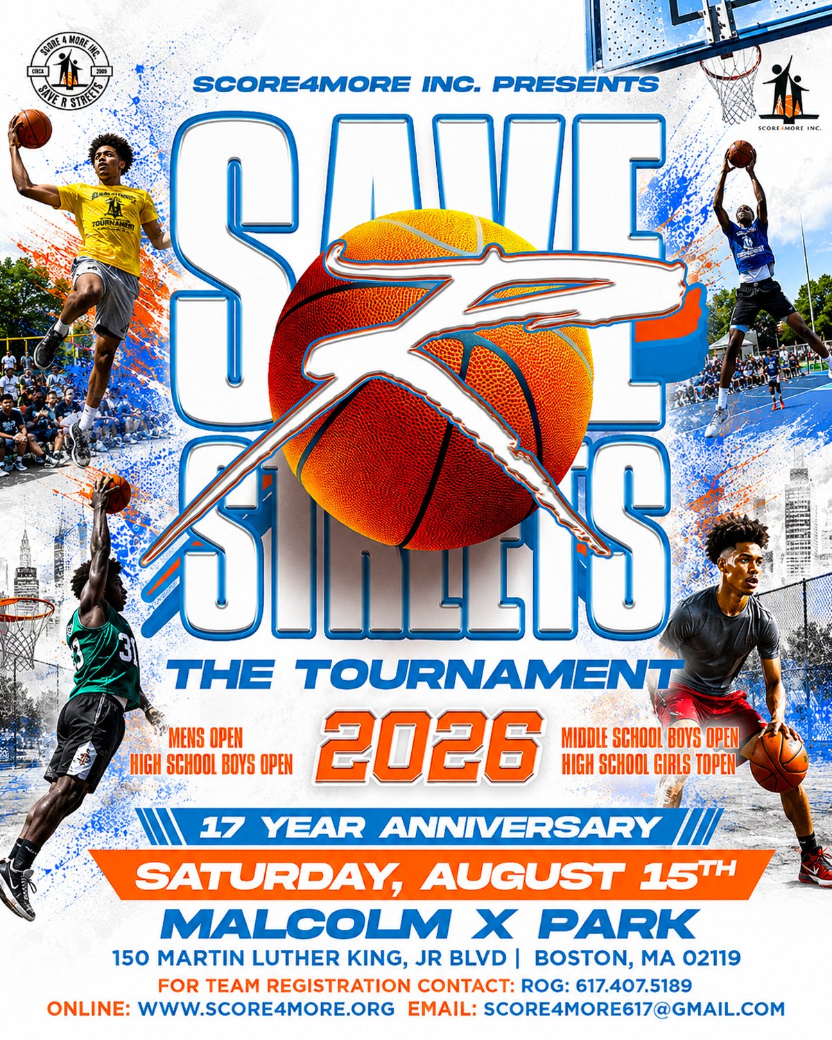 Save R Streets 2026 Tournament - 17 Yr Anniversary