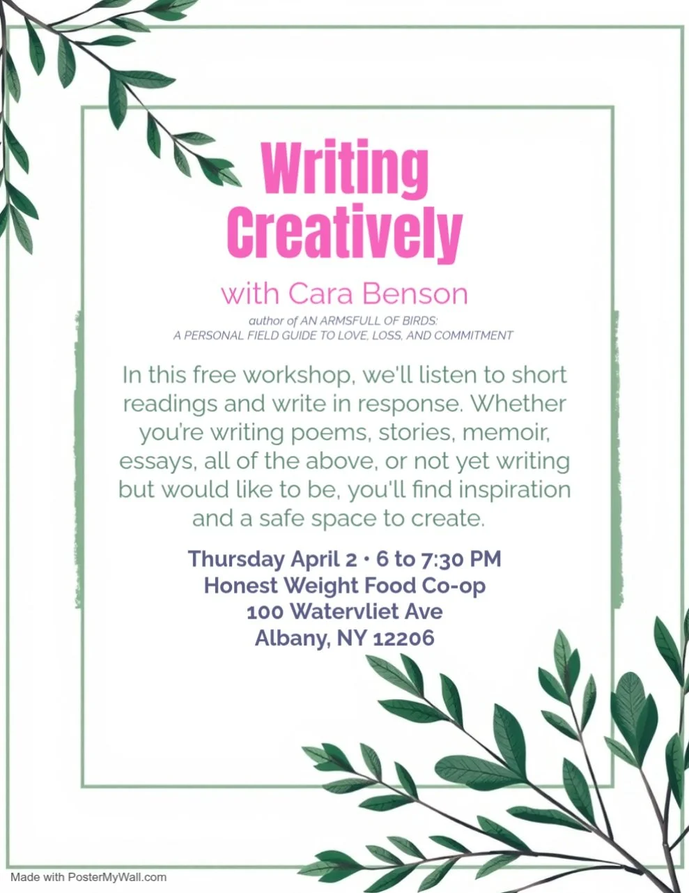 Writing Creatively at Honest Weight Food Co-op