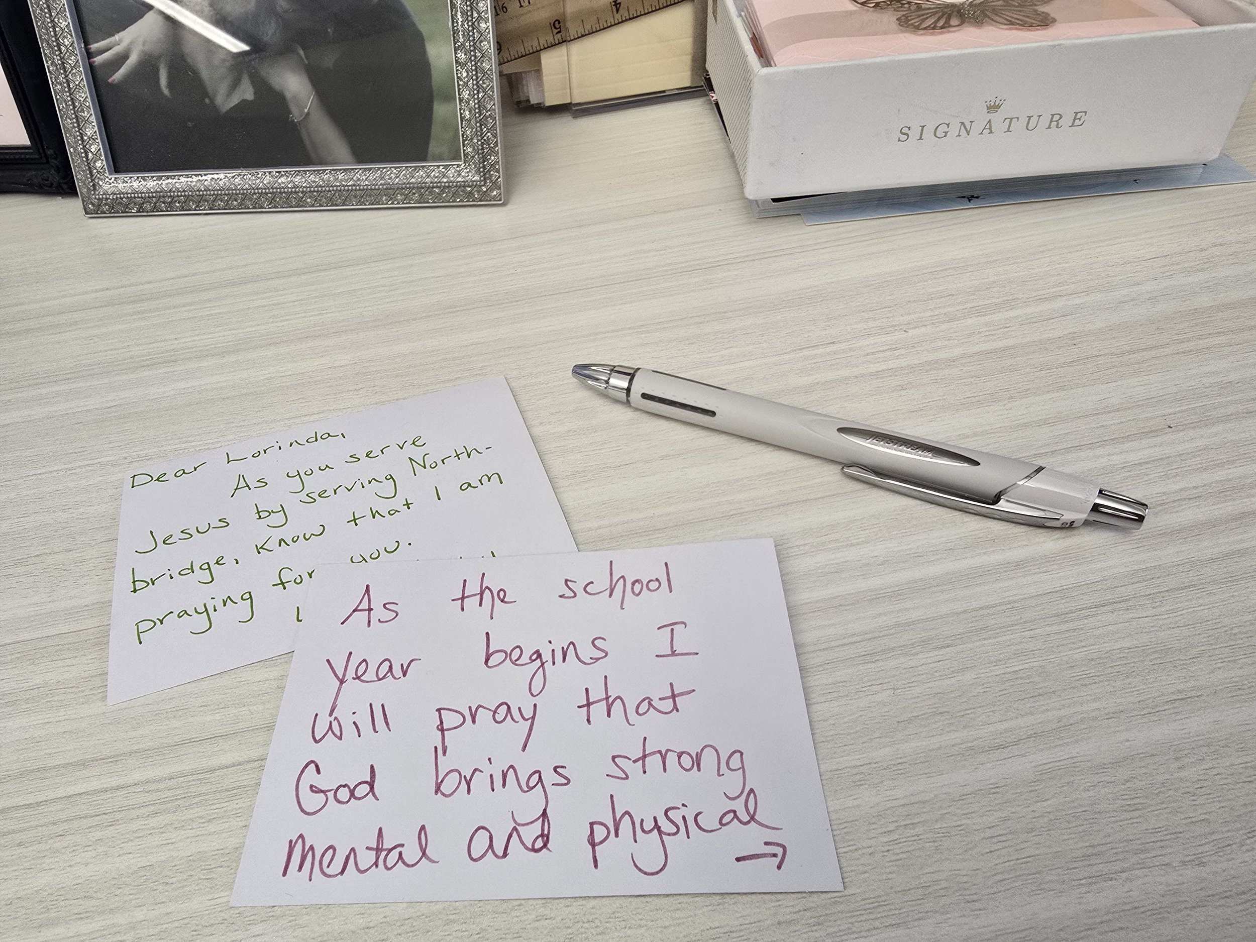 The Faded Notecard