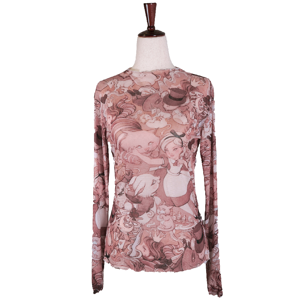 Alice in Wonderland Sheer Blouse