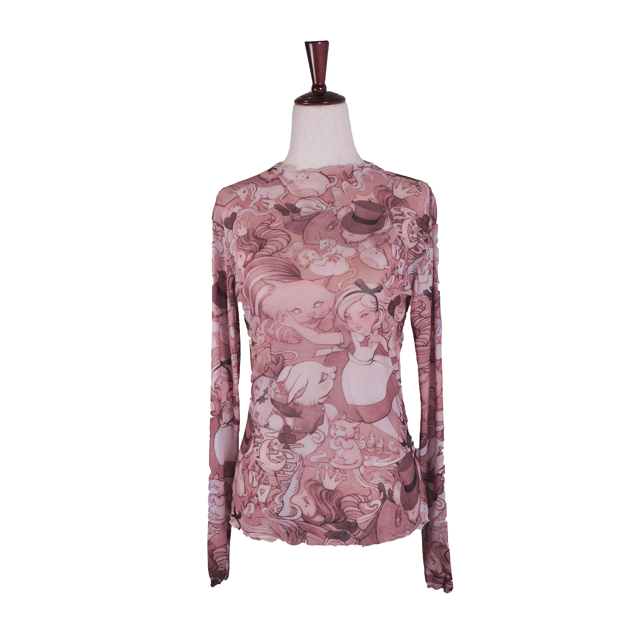 Alice in Wonderland Sheer Blouse