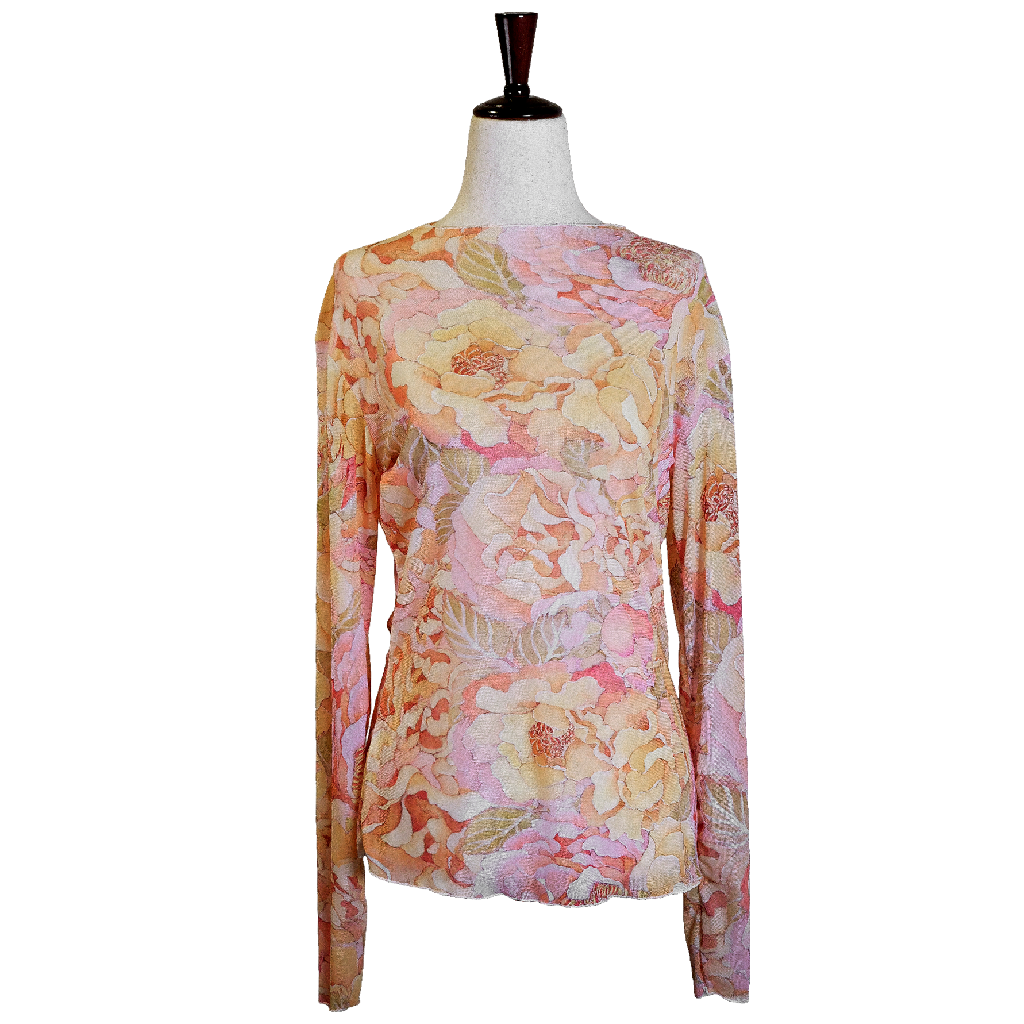 Yellow Rose Sheer Blouse