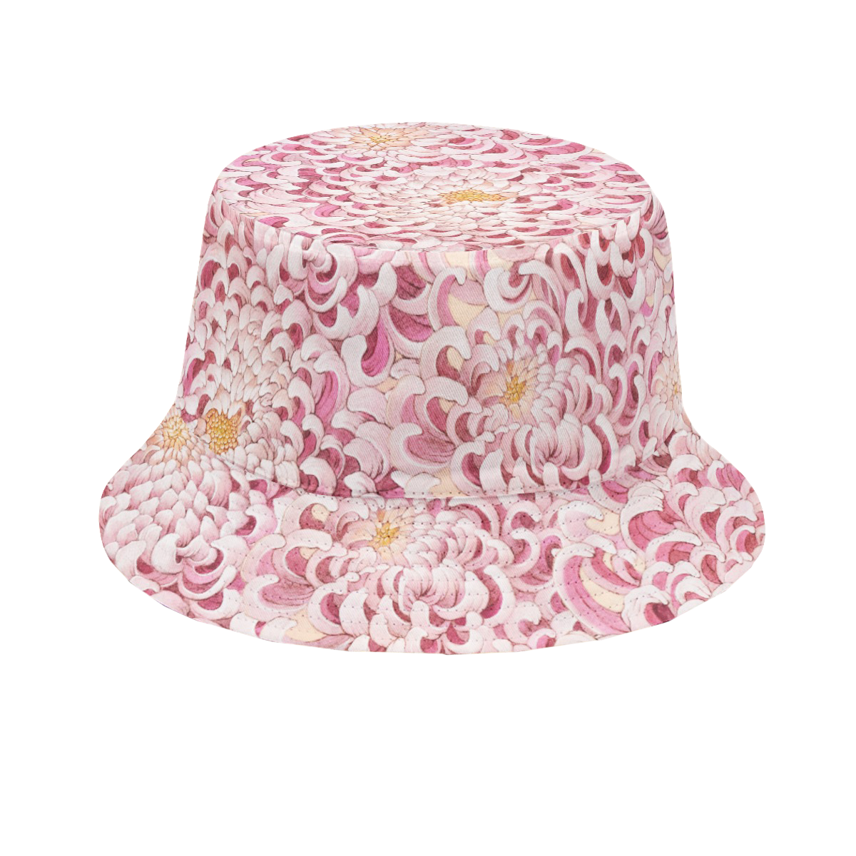 Pink Chrysanthemum Bucket Hat