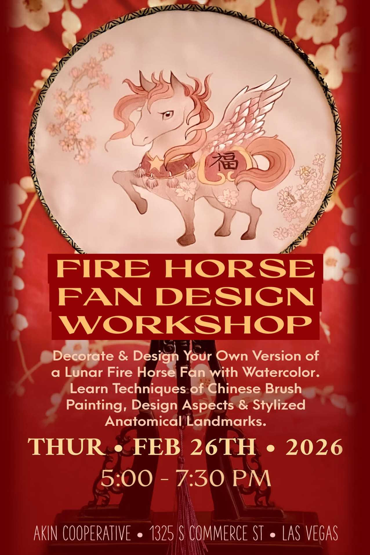 Fire Horse Fan Design Workshop