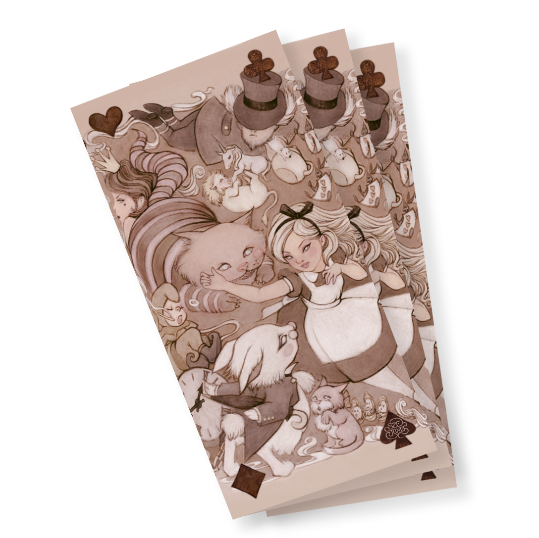 Alice in Wonderland Notecard | Bookmark