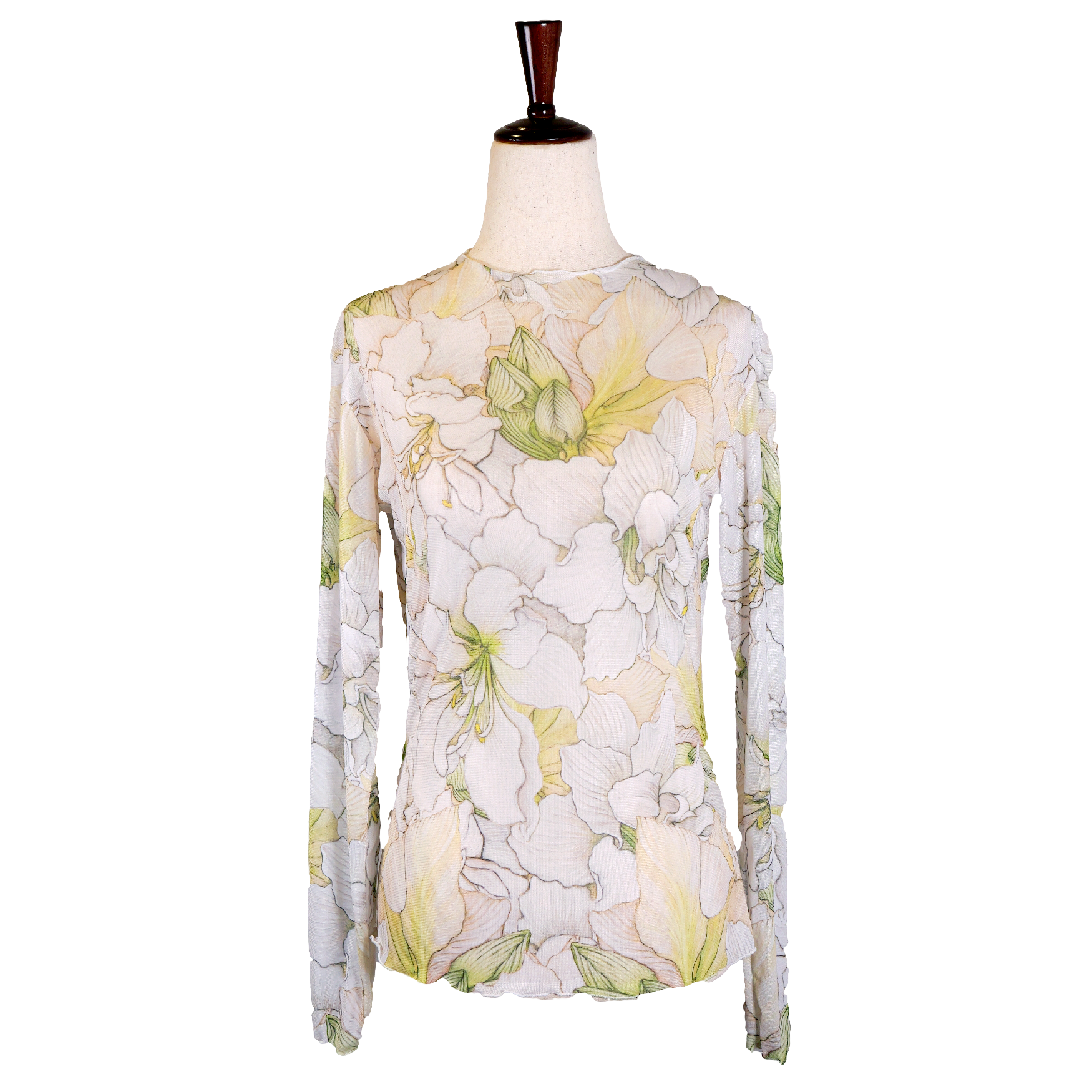 White Amaryllis Sheer Blouse