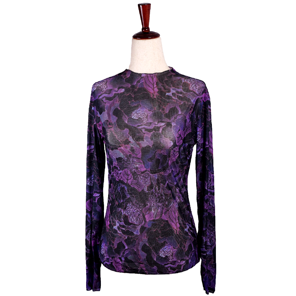 Amethyst Rose Sheer Blouse