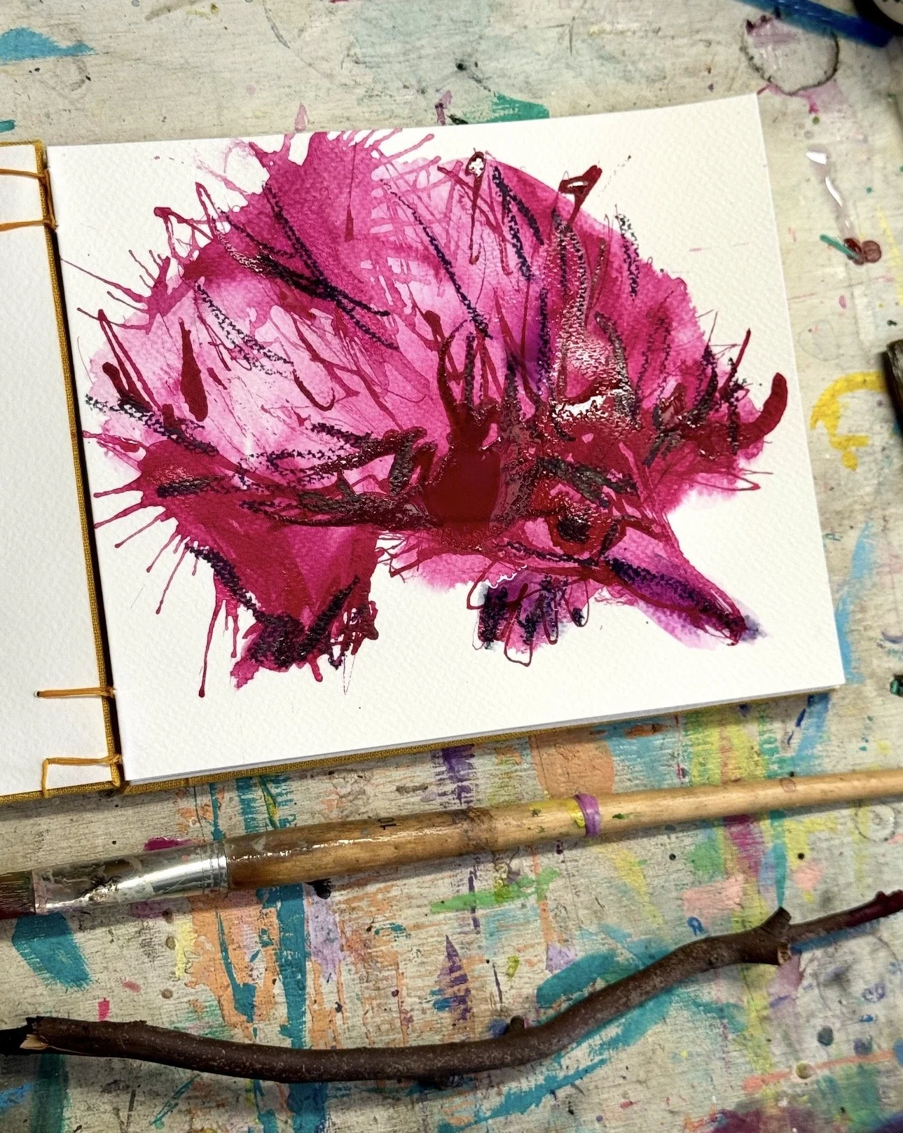 Expressive Ink Workshop Thursday 23rd April 6pm $16 non refundable deposit