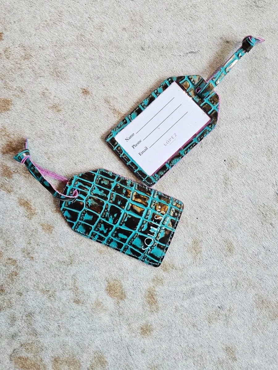 Tag equipaje - Turquesa