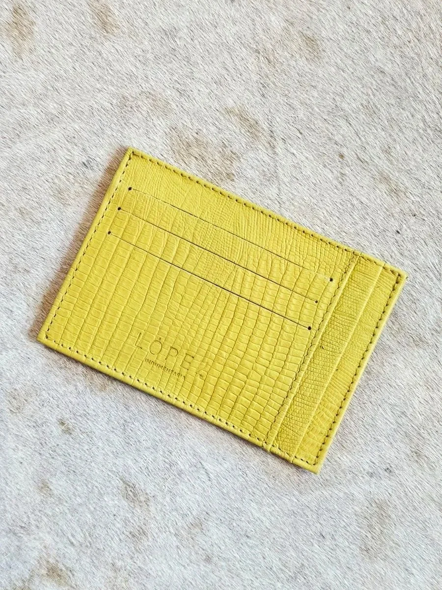 Tarjetero - Amarillo lagarto