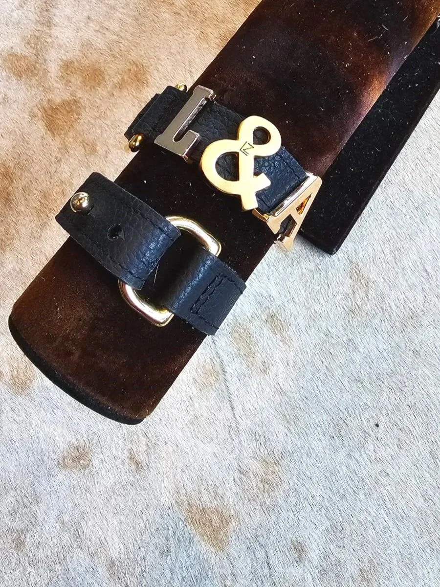 Pulsera de Piel Ajustable - Negro