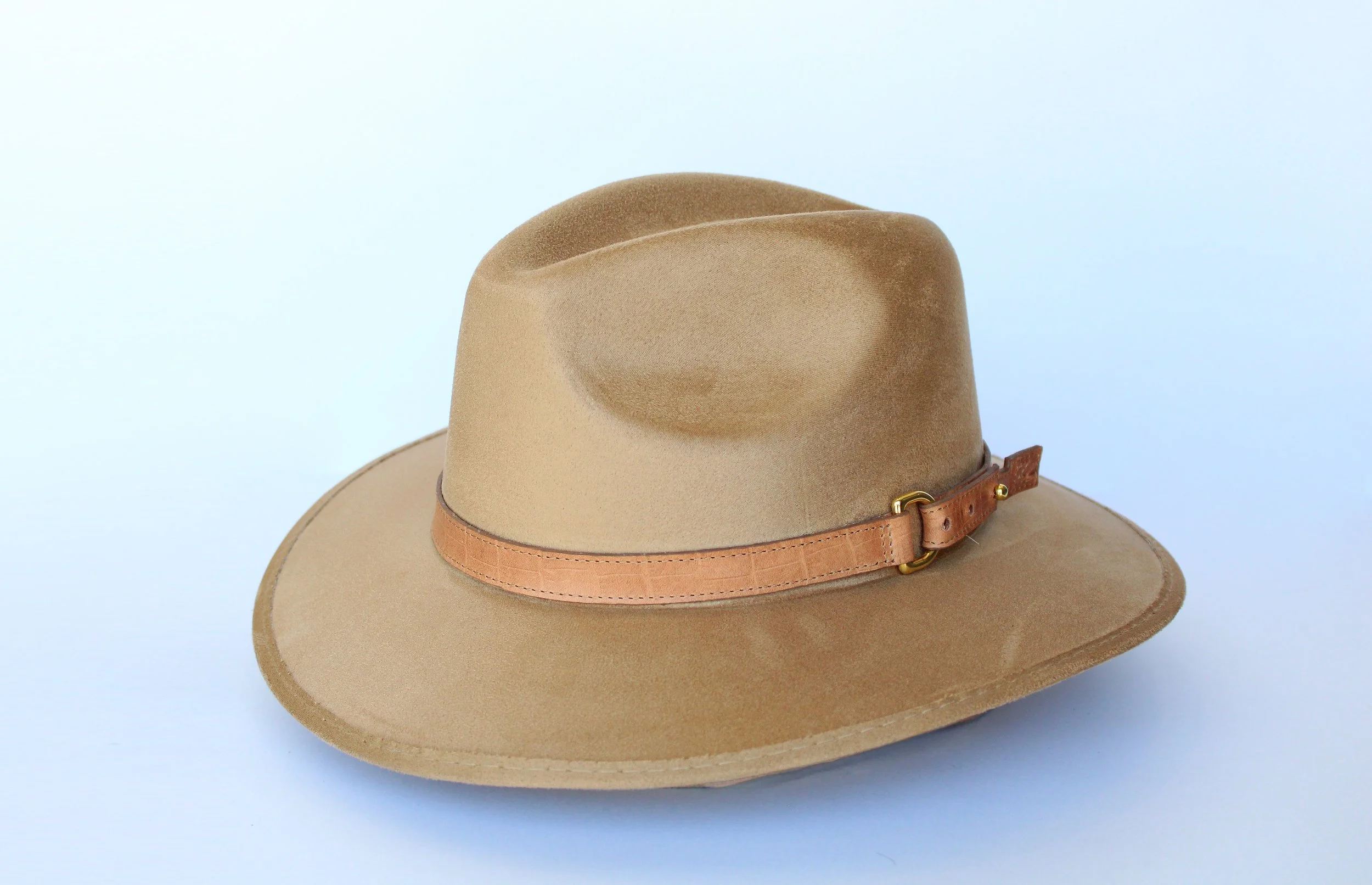 Sombrero clasico gamuza - Miel