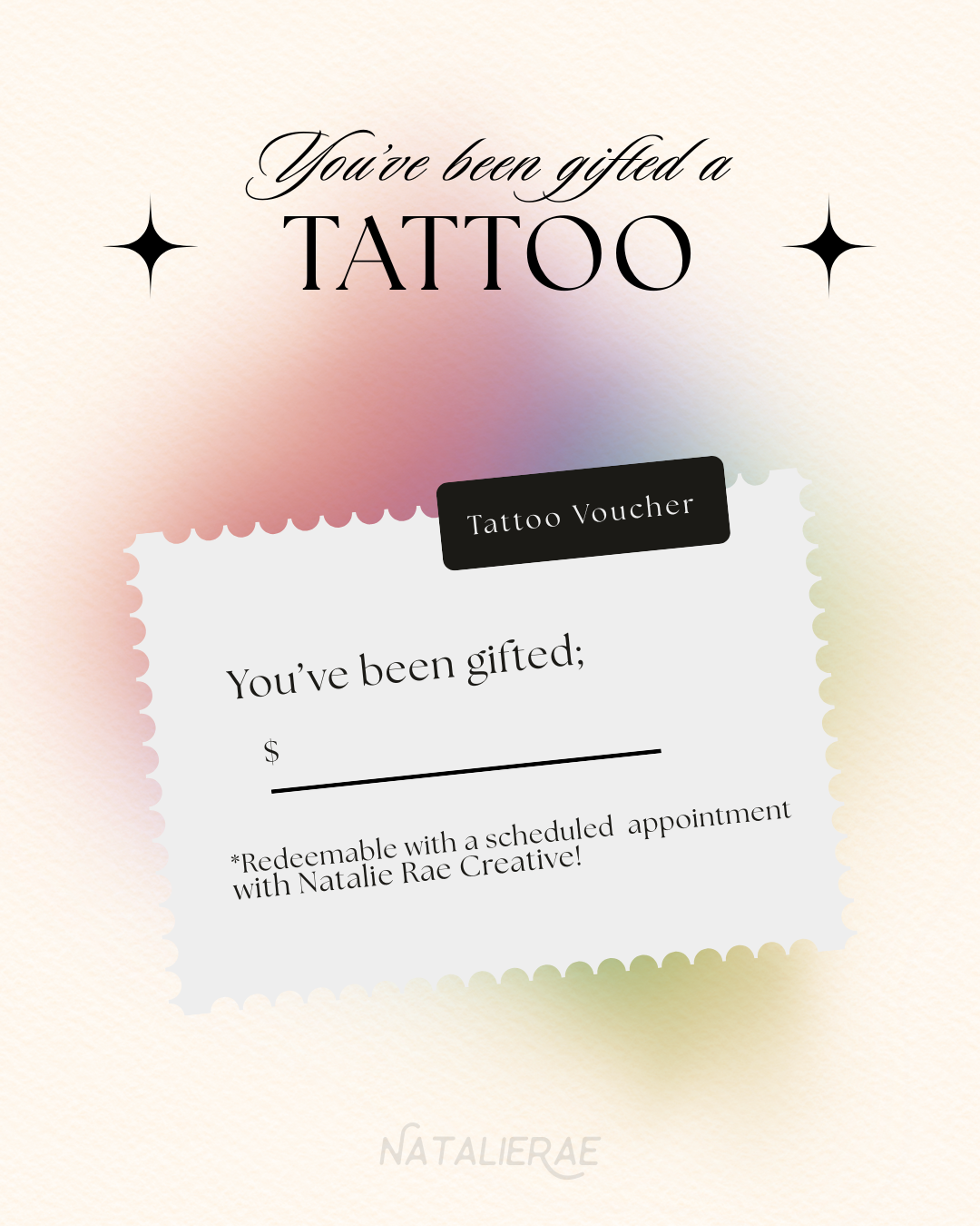 Tattoo Gift Card