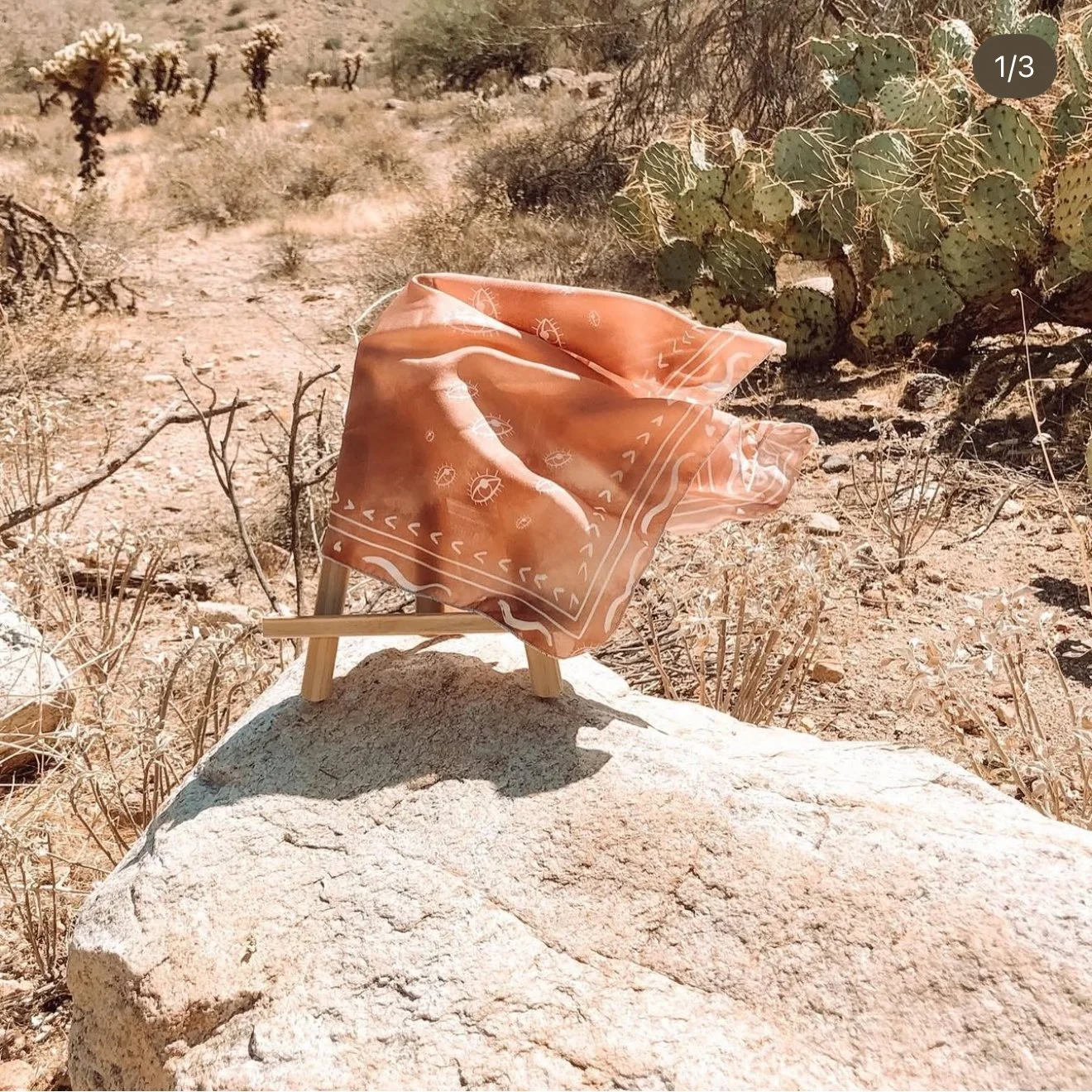 Wake - 100% Silk Scarf of Poly Chiffon