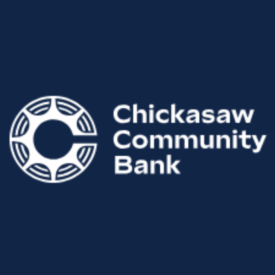 Logo of Chickasaw Community Bank with the bank's name.