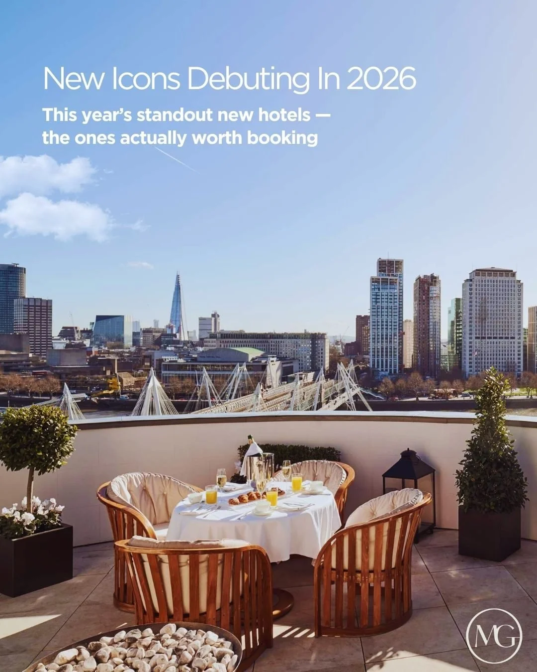 From Milan to the Okavango Delta, a new wave of hotel icons is set to debut in 2026 &mdash; from Rocco Forte Hotels and Four Seasons to design-forward favorites like Capella Hotels and Resorts, Auberge Resorts Collection, and Singita.

The advantage?