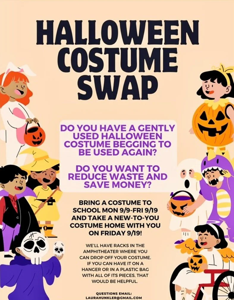 Please consider donating old costumes to the annual BSFCS costume swap. Donations run until Friday, September 19th! Contact Laura Hunkler for more info!
