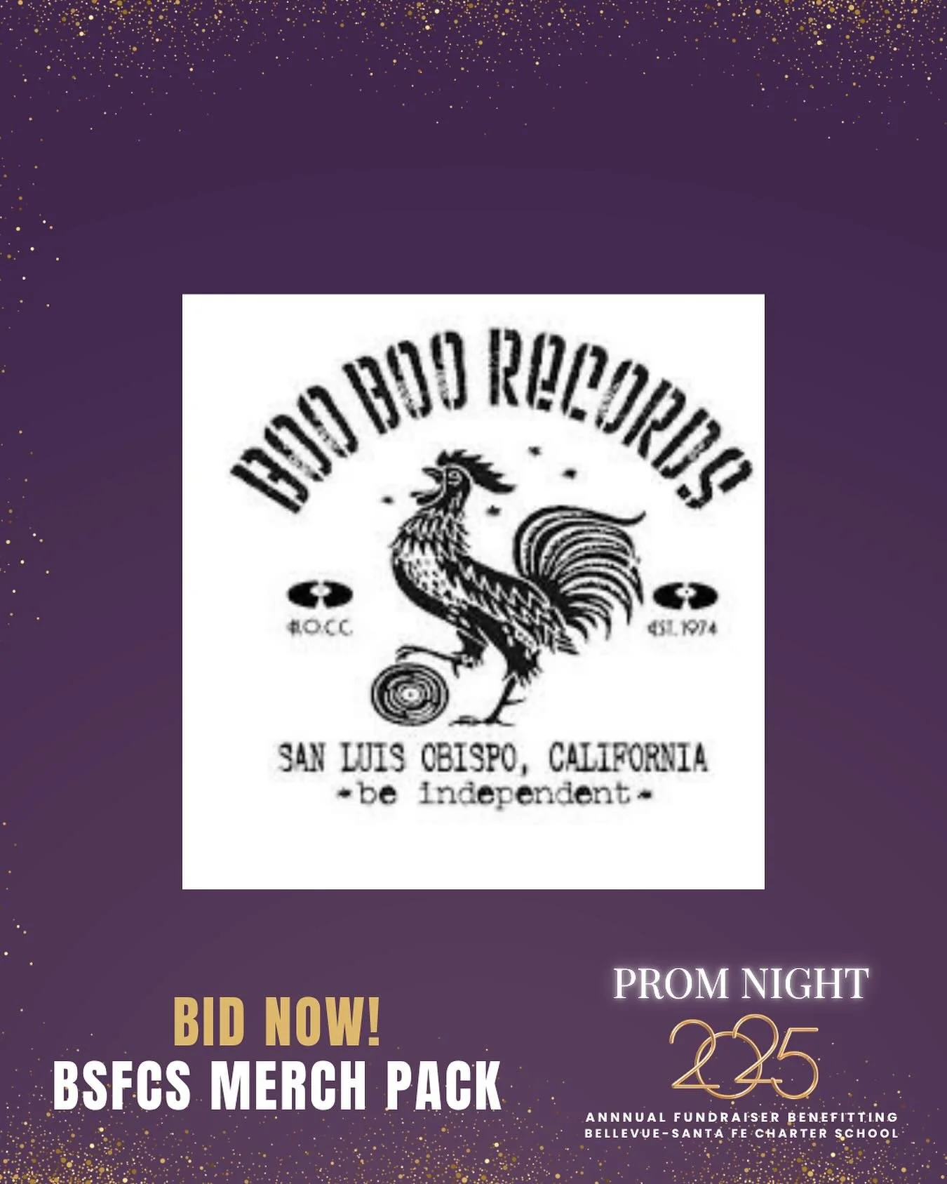 Auction Site Link in Bio! Item # 106  Boo Boo Records Gift Card! Boo Boo Records has been in business for over forty years in San Luis Obispo County. The formula for our success ultimately comes down to one thing&hellip; We offer the highest level of