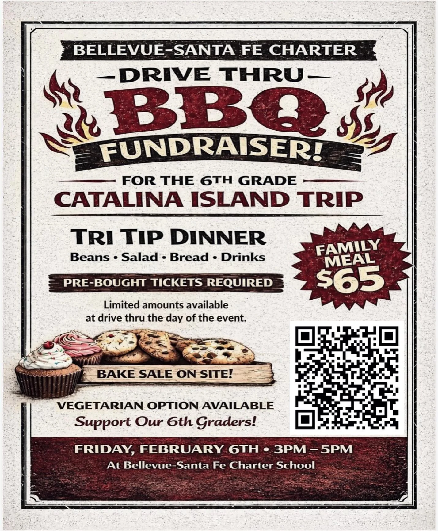 Enjoy a delicious BBQ dinner next Friday! Proceeds go towards the 6th grade Catalina Island trip. Come out and support our kids!