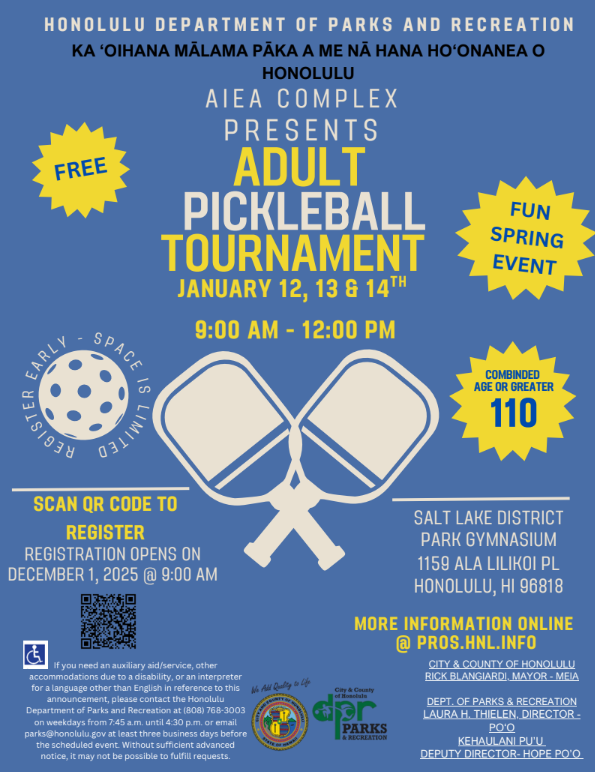 110 and Over Pickleball Doubles Tournament 2026