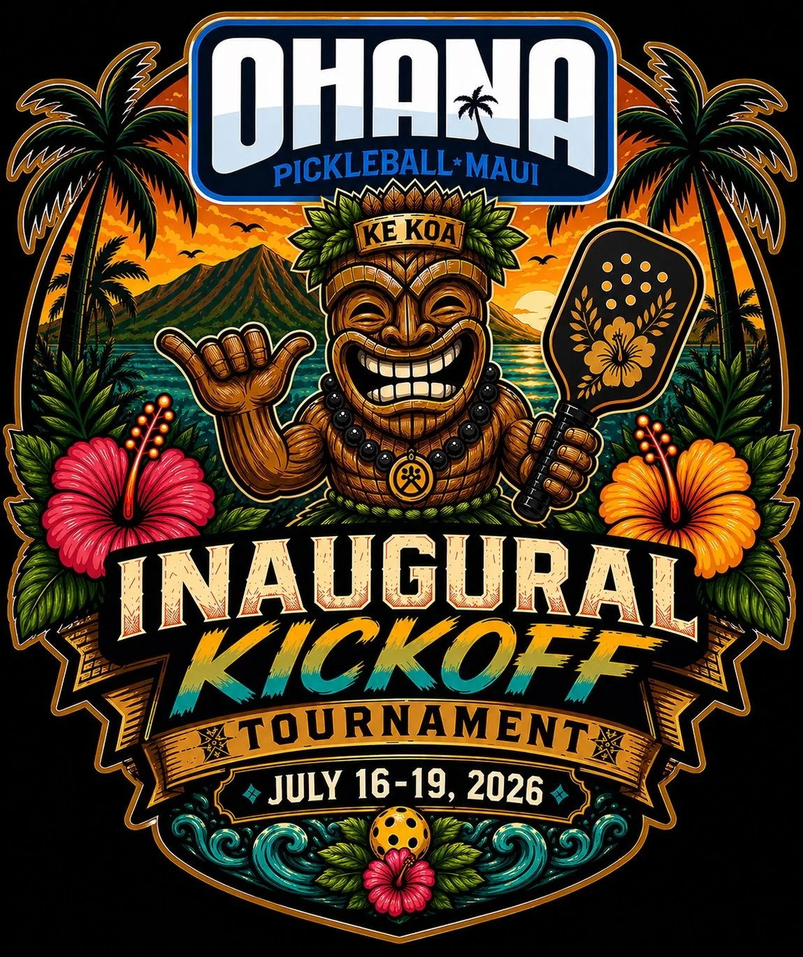 Ohana Pickleball Maui – Inaugural Kickoff Tournament