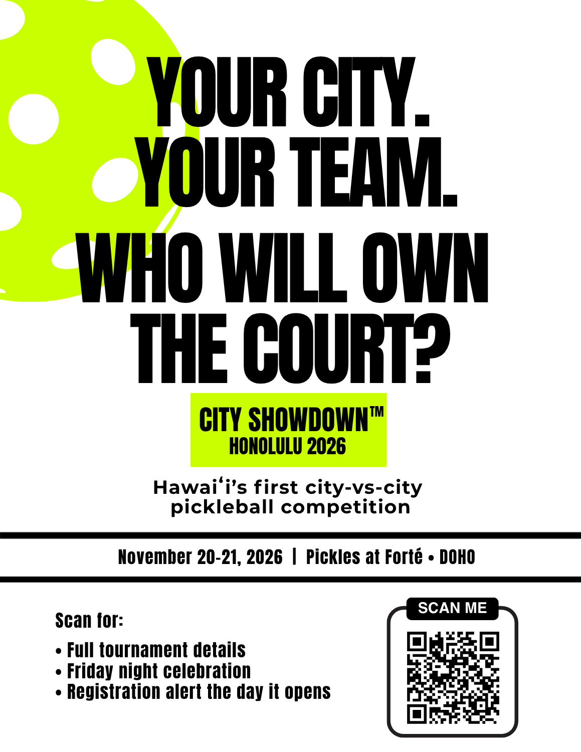 City Showdown Honolulu 2026
