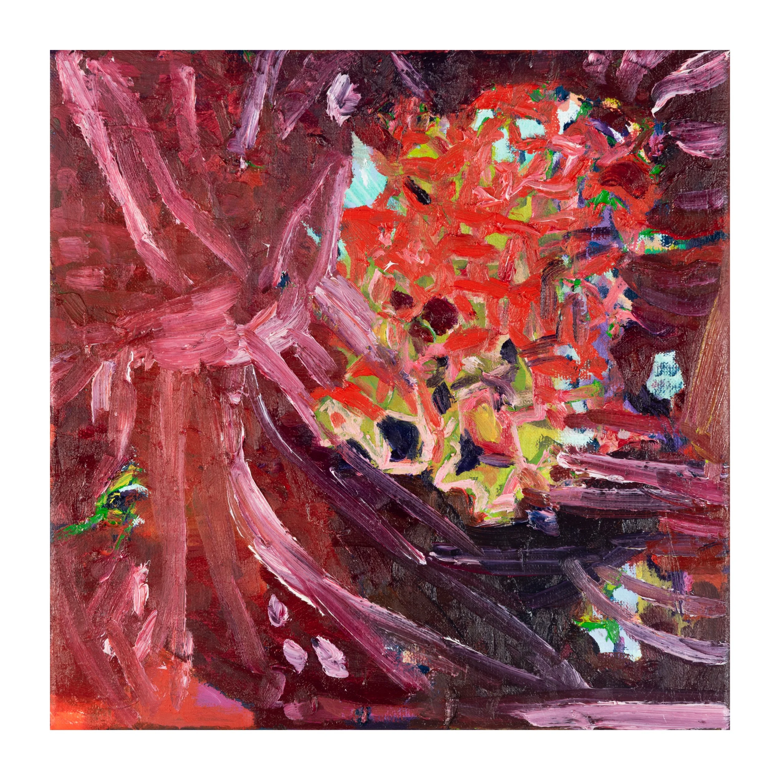 Wash and dry, oil on canvas, 30 x 30 cm, 2026.  